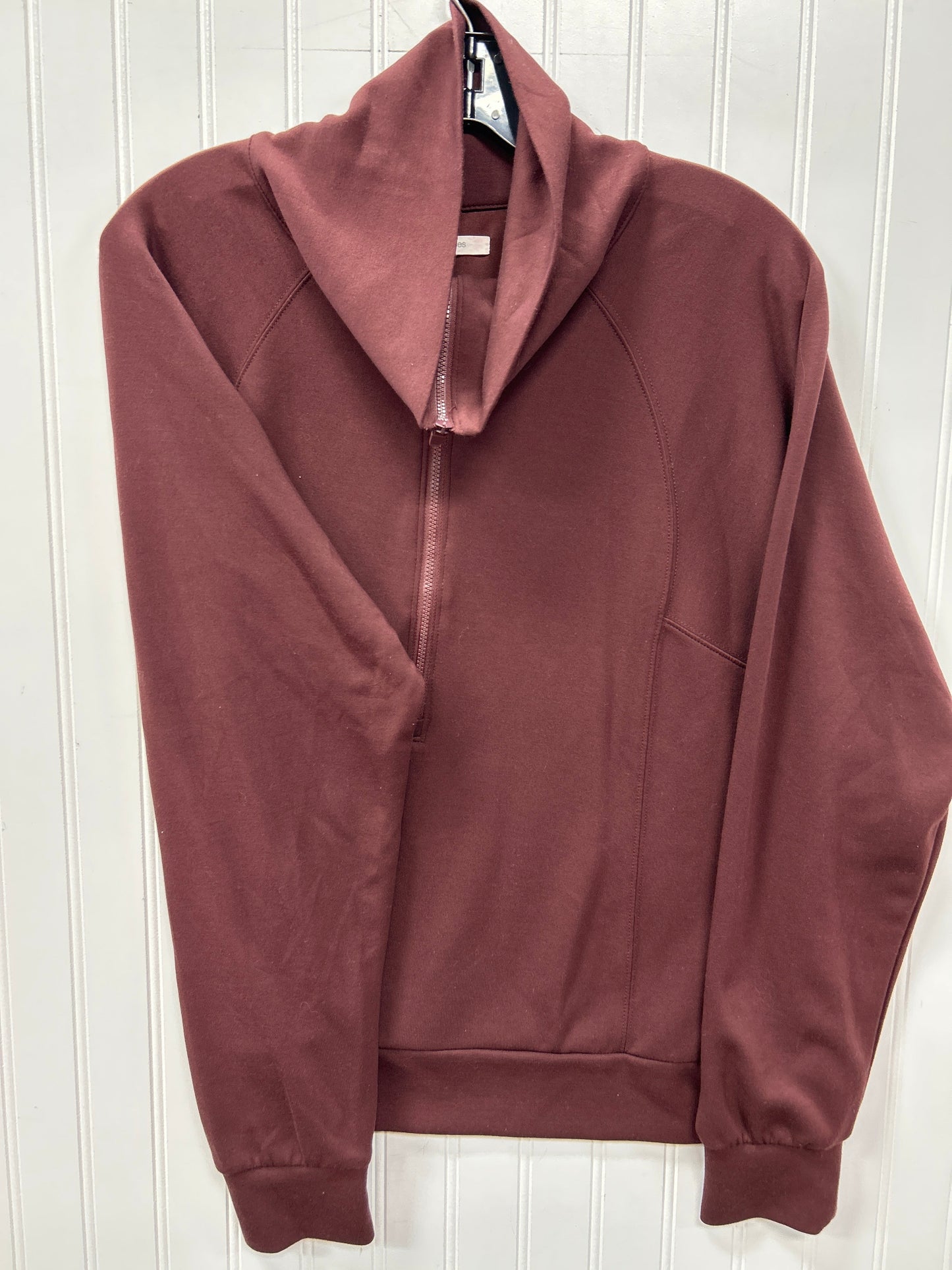 Athletic Jacket By Maurices In Maroon, Size:L