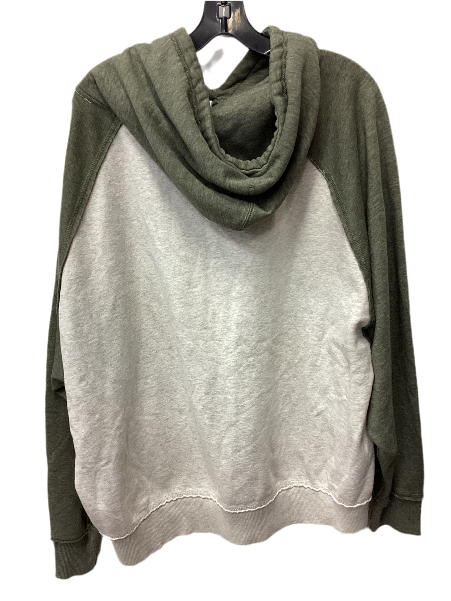 Sweatshirt Hoodie By Cmc In Cream & Green, Size:Xl