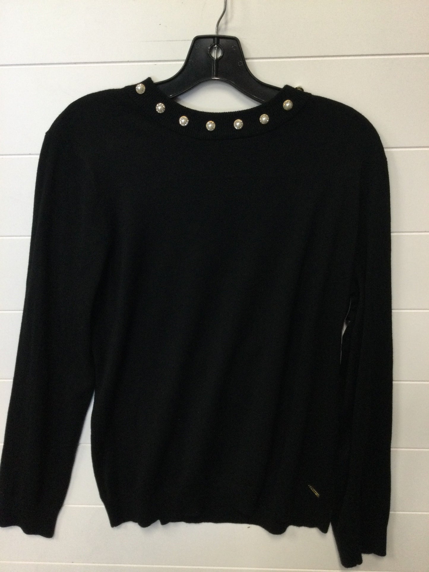 Top Ls By Calvin Klein In Black, Size:L