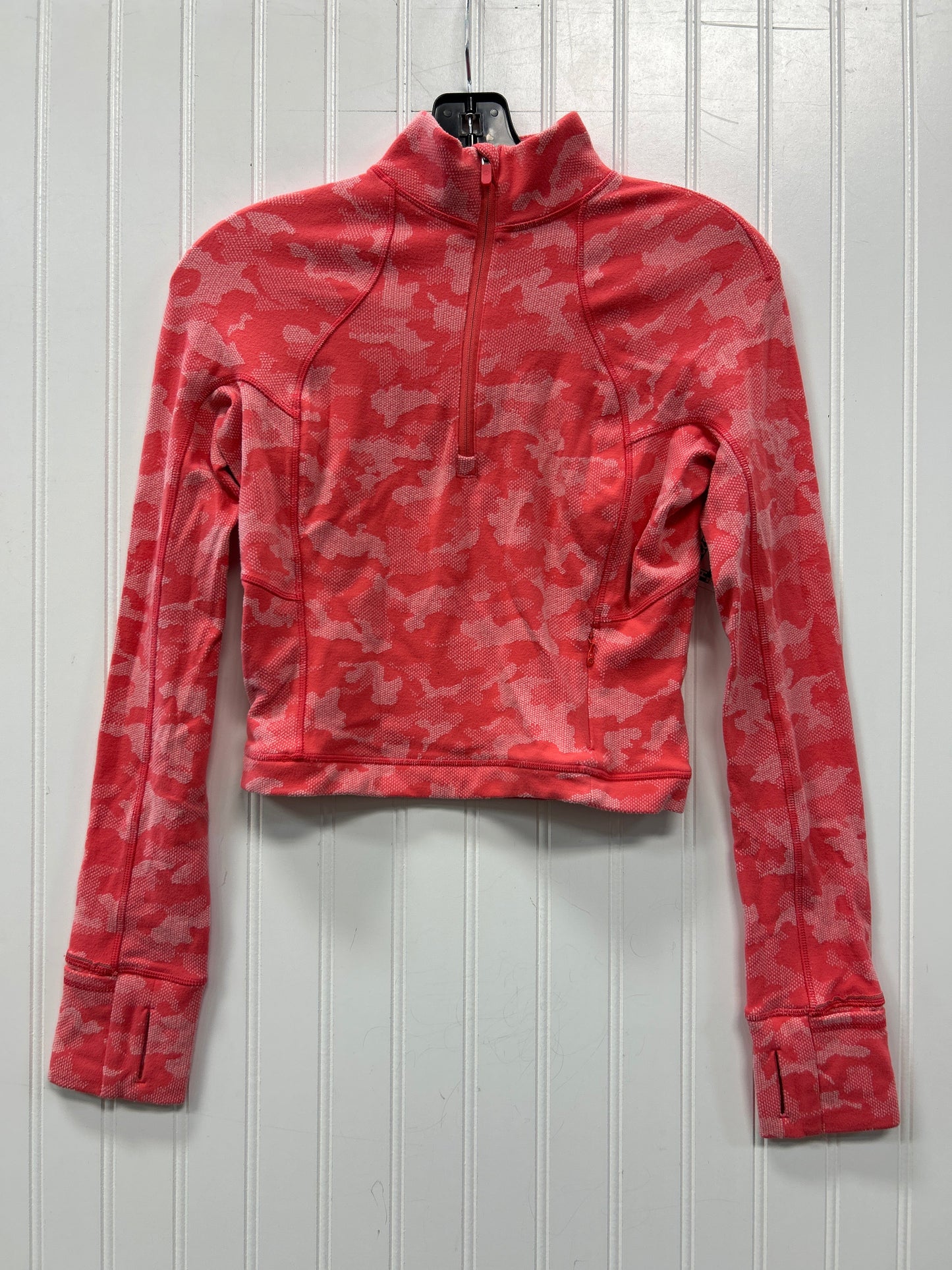 Athletic Top Ls Collar By Lululemon In Pink, Size:Xs