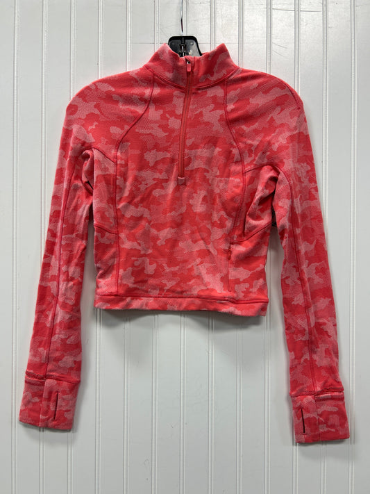 Athletic Top Ls Collar By Lululemon In Pink, Size:Xs