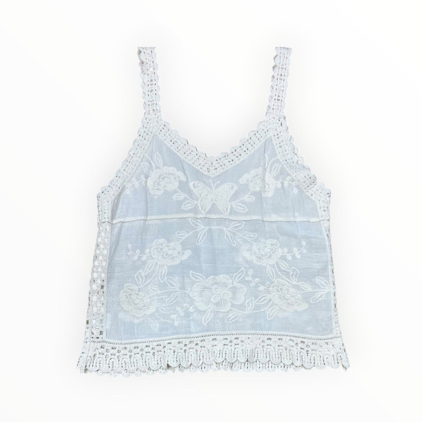 Top Sleeveless By Adora In Cream, Size:Osfm