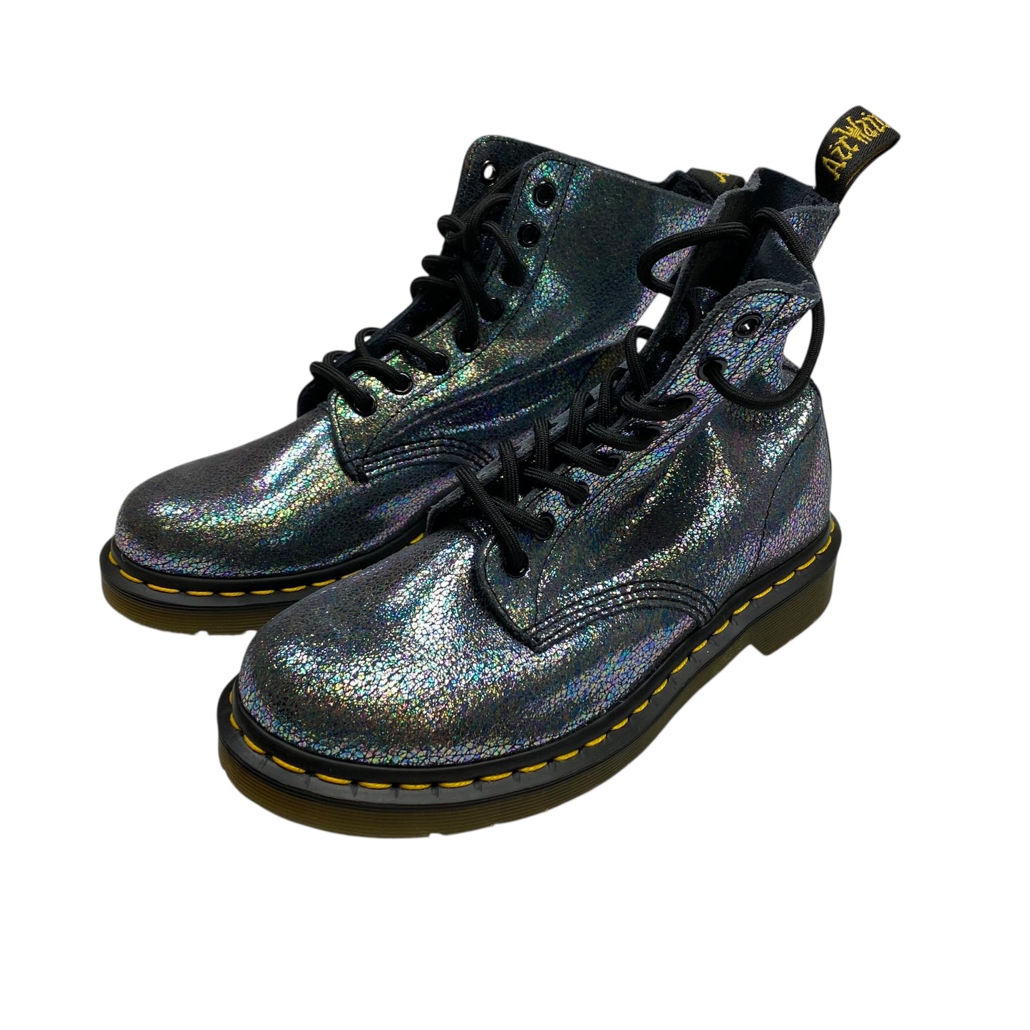Boots Designer By Dr Martens In Blue & Purple, Size:7