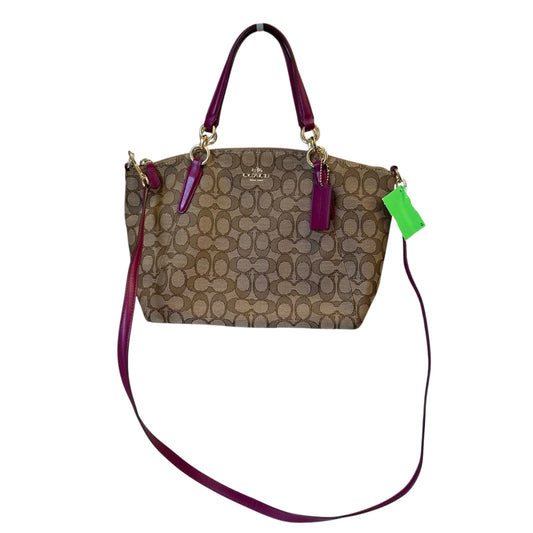 Handbag Designer By Coach In Brown, Size:Medium