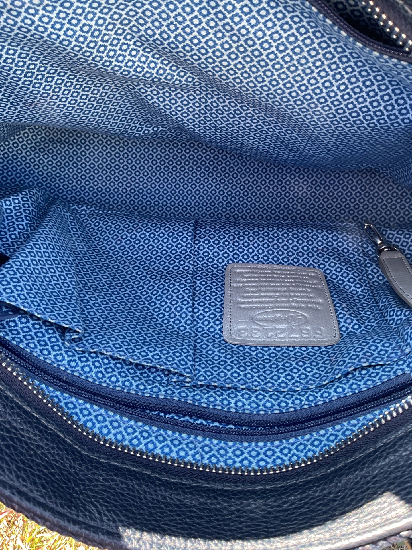 Handbag By Brighton In Navy, Size:Medium