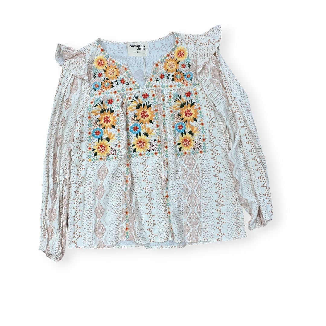 Top Ls By Savanna Jane In Cream, Size:M
