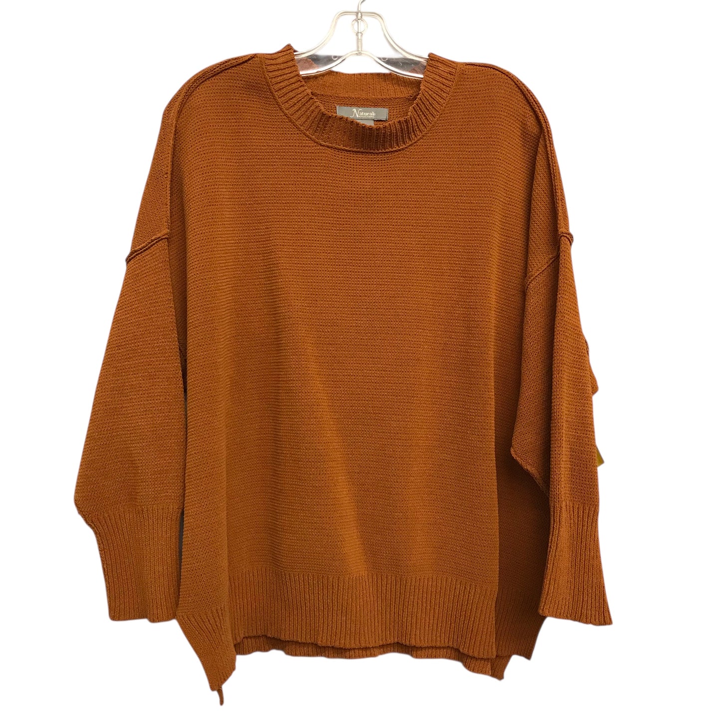 Sweater By Natural Reflections In Brown, Size:M