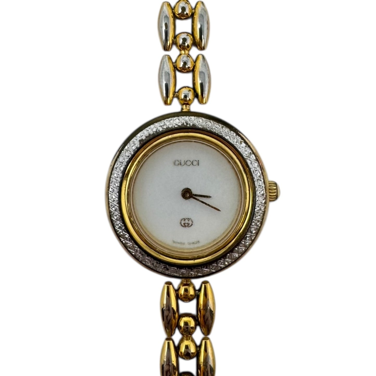 Vintage Interchangeable Bezel Watch Luxury Designer By Gucci