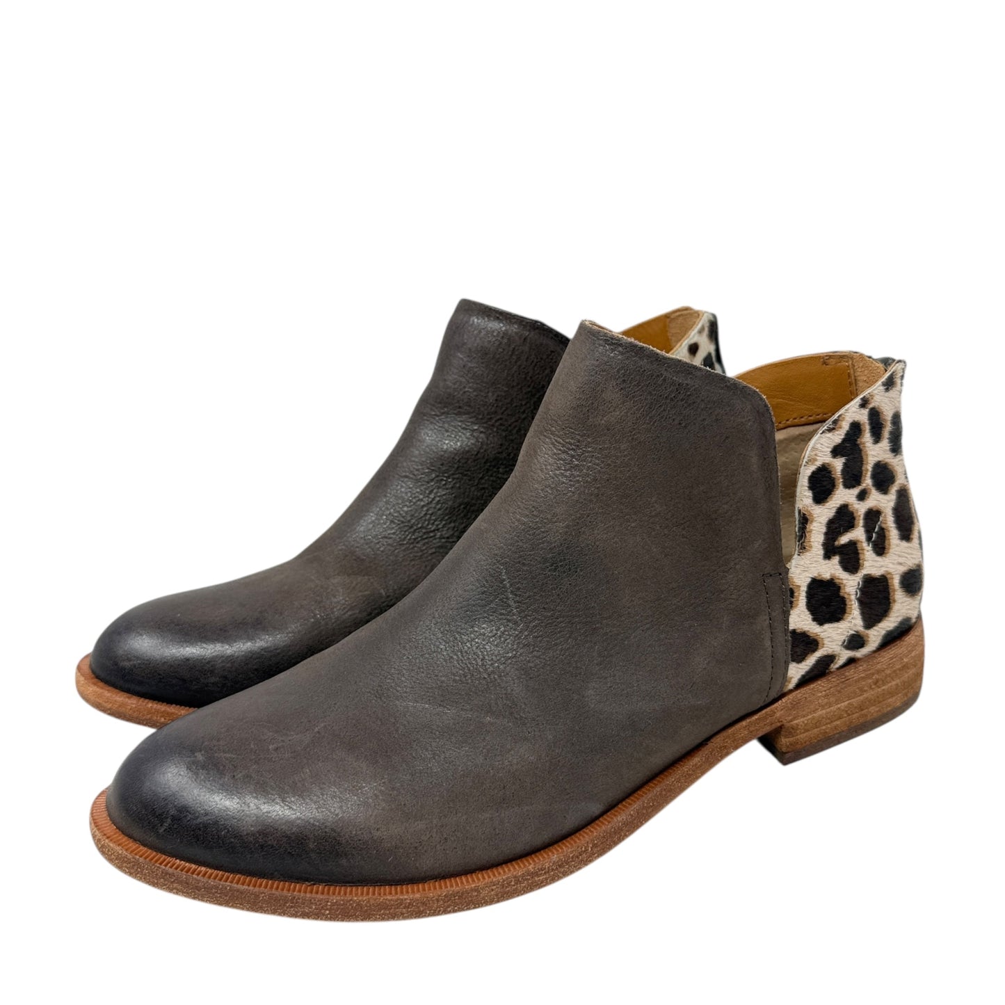 Renny Booties By Kork Ease In Dark Brown Leopard , Size: 7.5