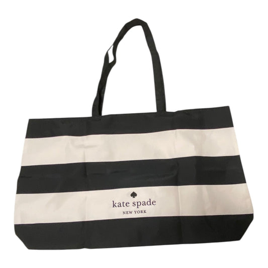 Tote Designer By Kate Spade In Black & White, Size:Large