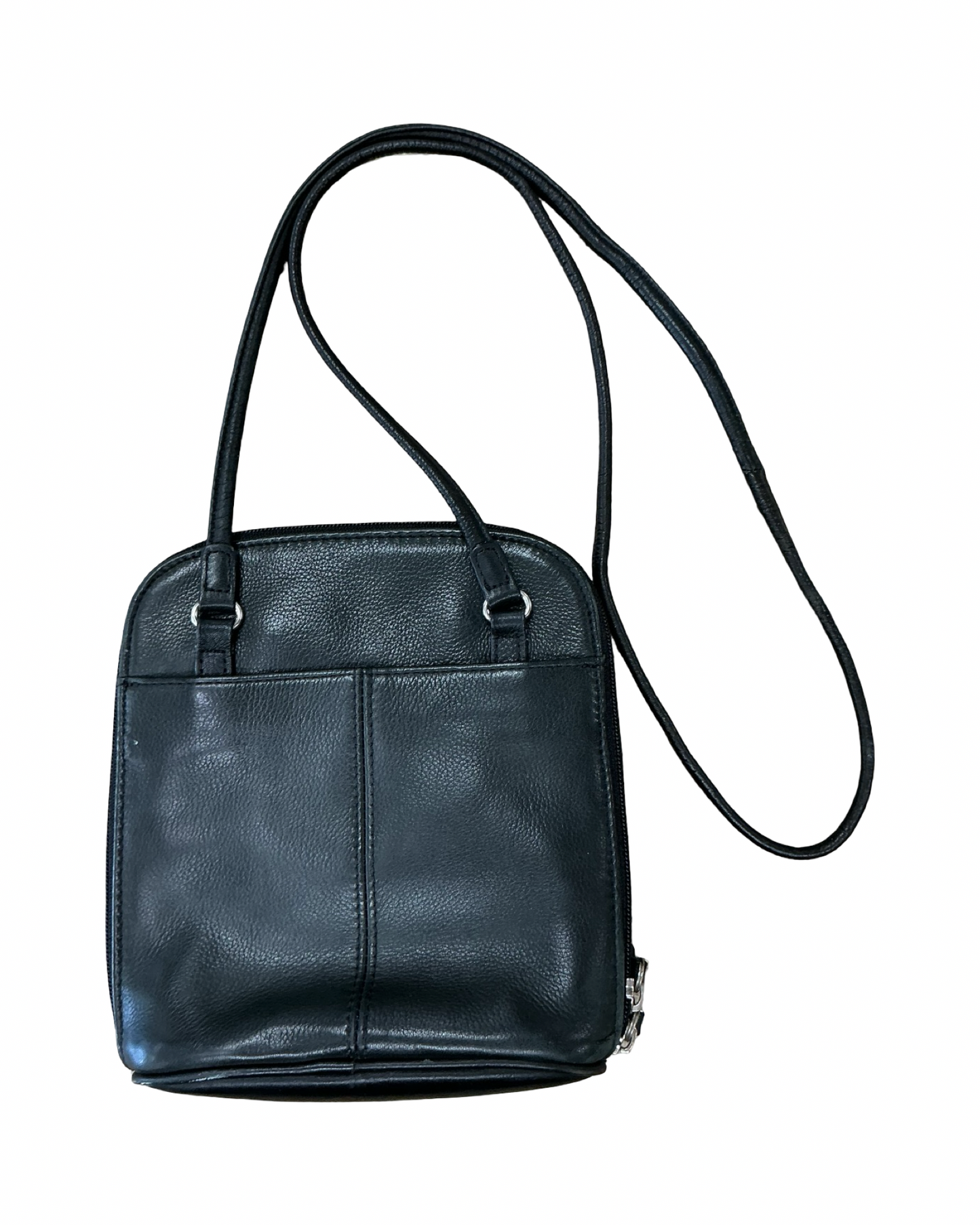 Crossbody Leather By Fossil In Black, Size:Small