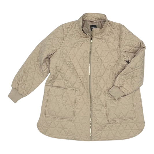 Coat Puffer & Quilted By Lane Bryant In Tan, Size:1X