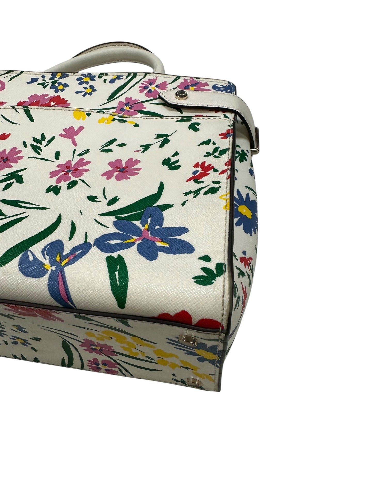 Handbag Designer By Kate Spade In Floral Print, Size:Medium