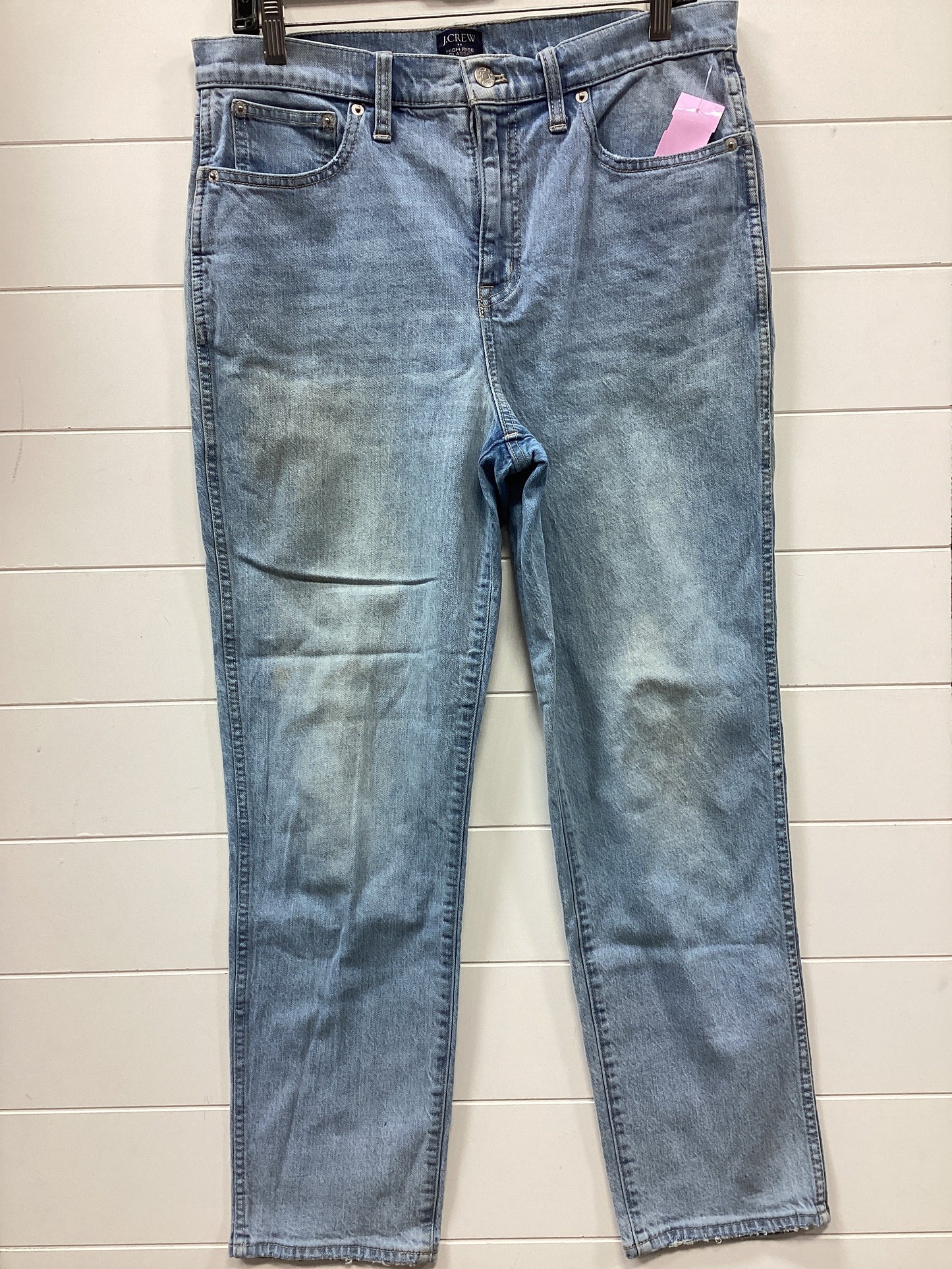 Jeans Straight By J. Crew In Blue Denim, Size:6