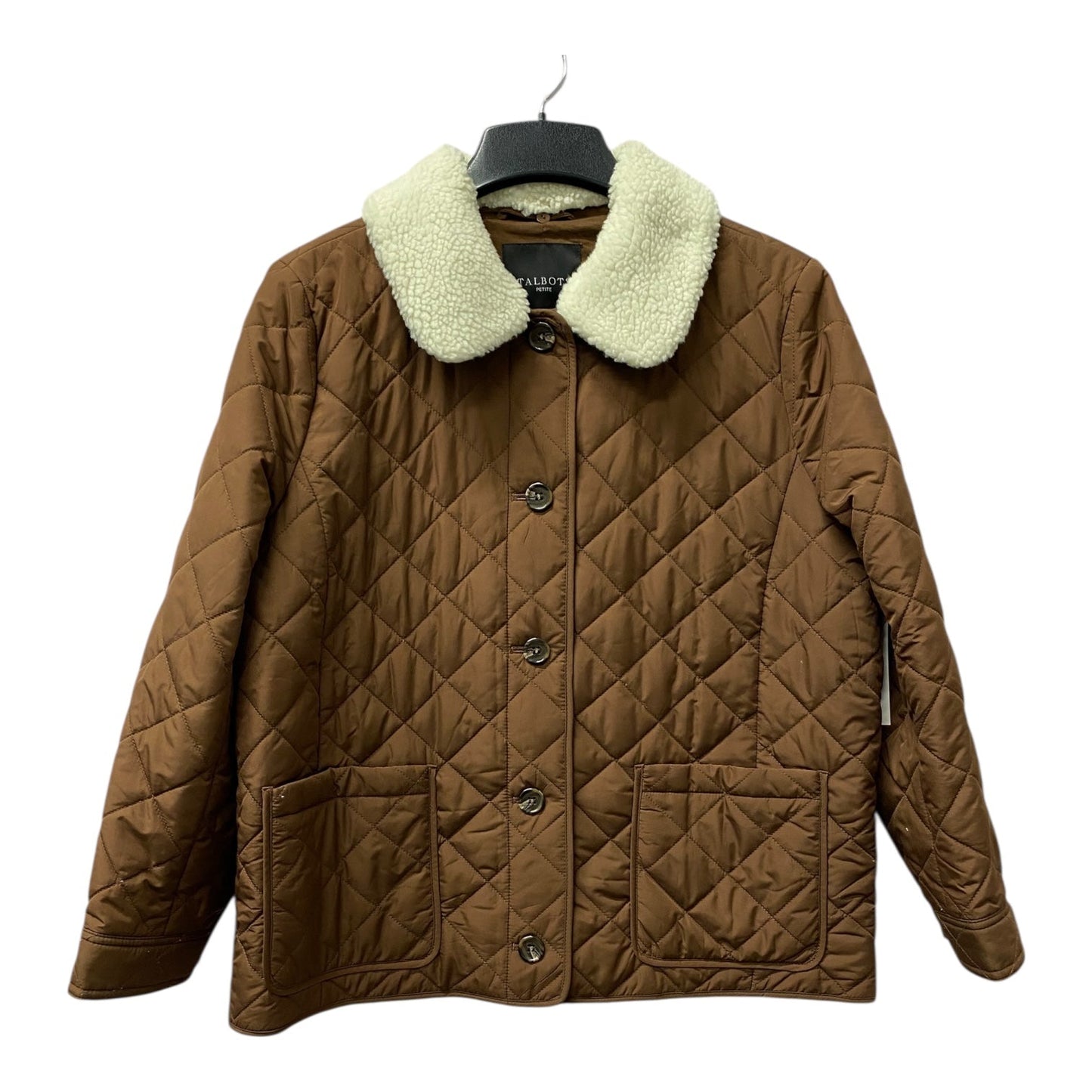 Jacket Puffer & Quilted By Talbots In Brown, Size:Xlp
