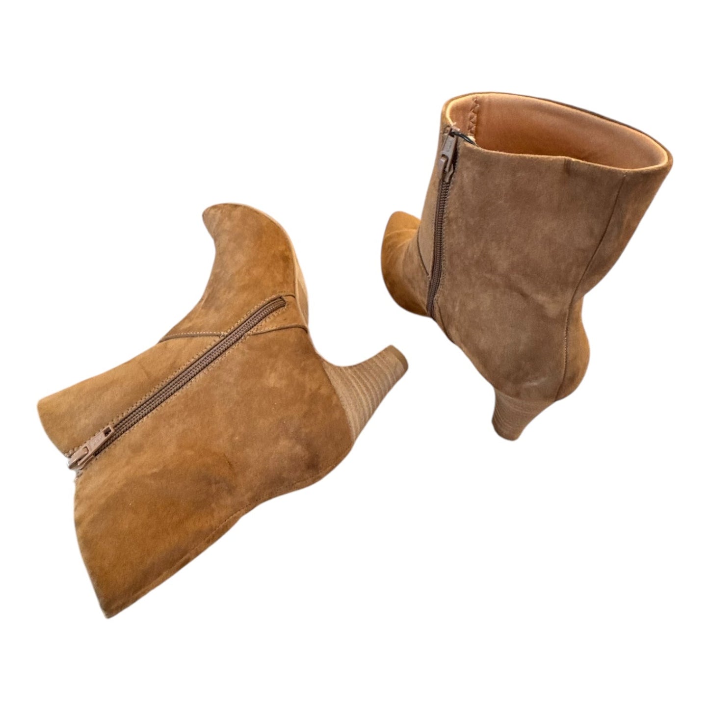 Boots Ankle Heels By Universal Thread In Brown, Size:8.5