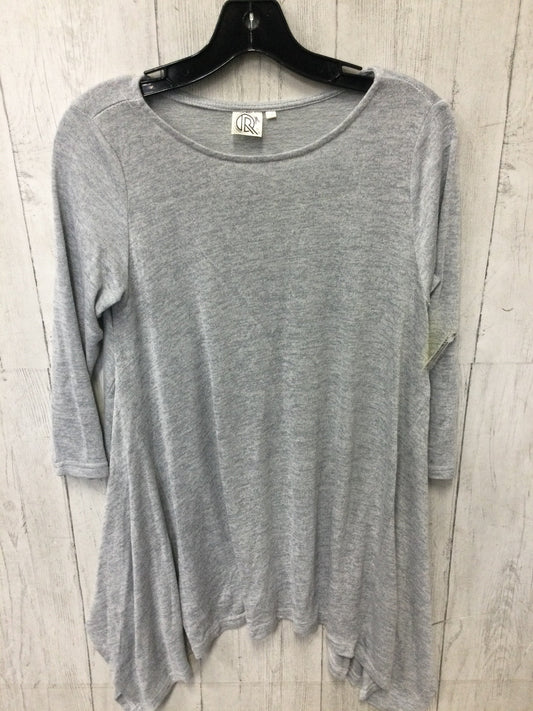Tunic Ls By Chaser In Grey, Size:M
