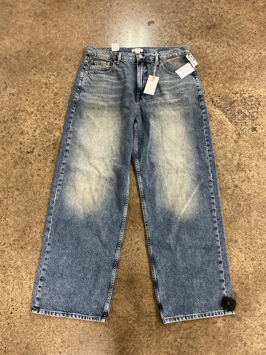 Jeans Wide Leg By Good American In Blue Denim, Size:8