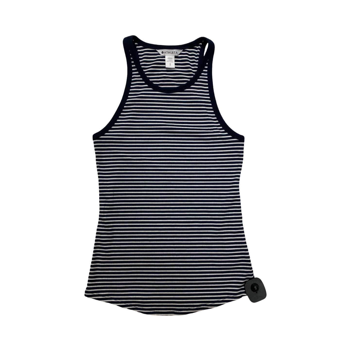 Athletic Tank Top By Athleta In Blue & White, Size:S