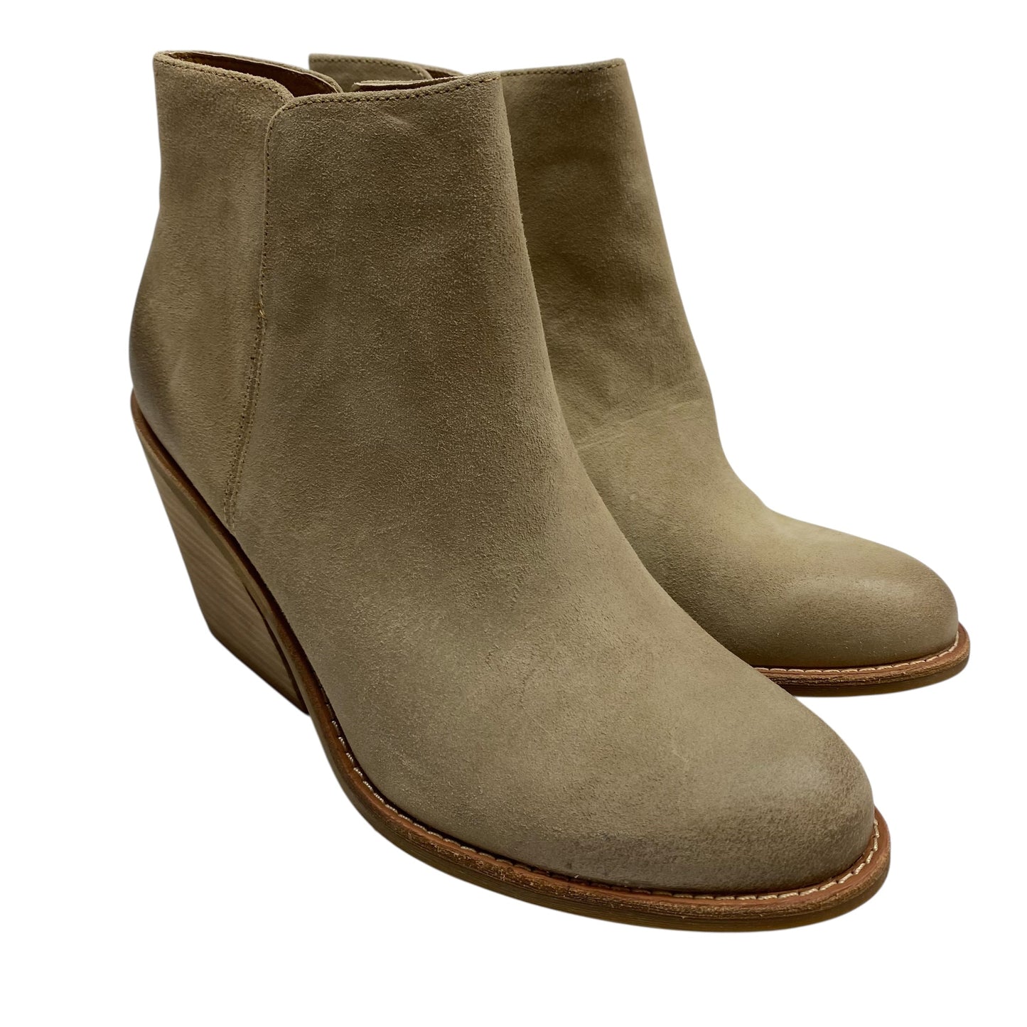 Boots Ankle Flats By Sofft In Tan, Size:8
