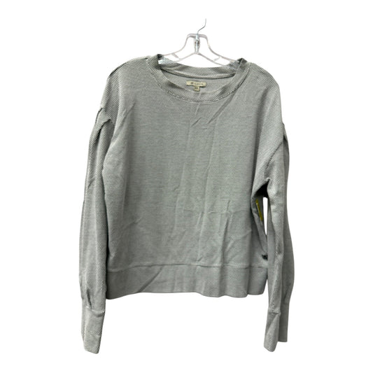 Athletic Top Ls Crewneck By Albion In Black & White, Size:1X