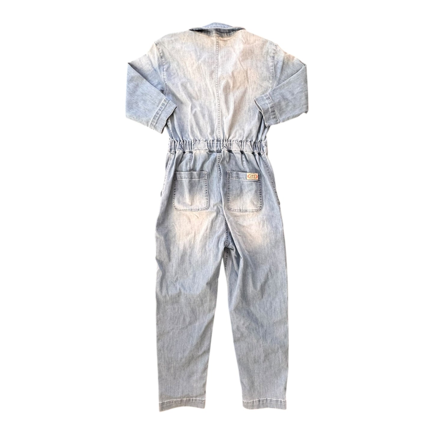 Jumpsuit By Lana Roux In Blue Denim, Size:Xs