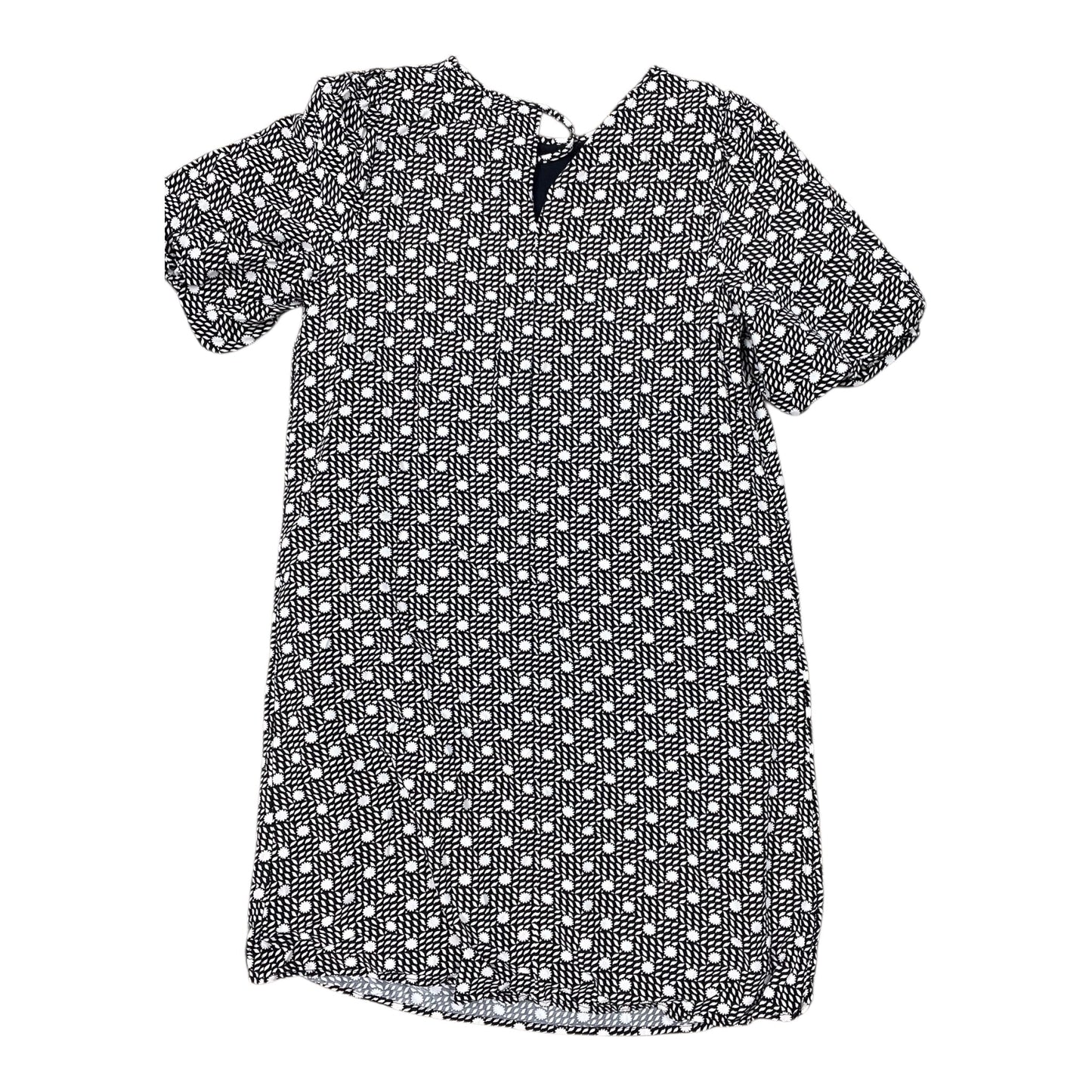 Dress Work By Ann Taylor In Black & Cream, Size:M