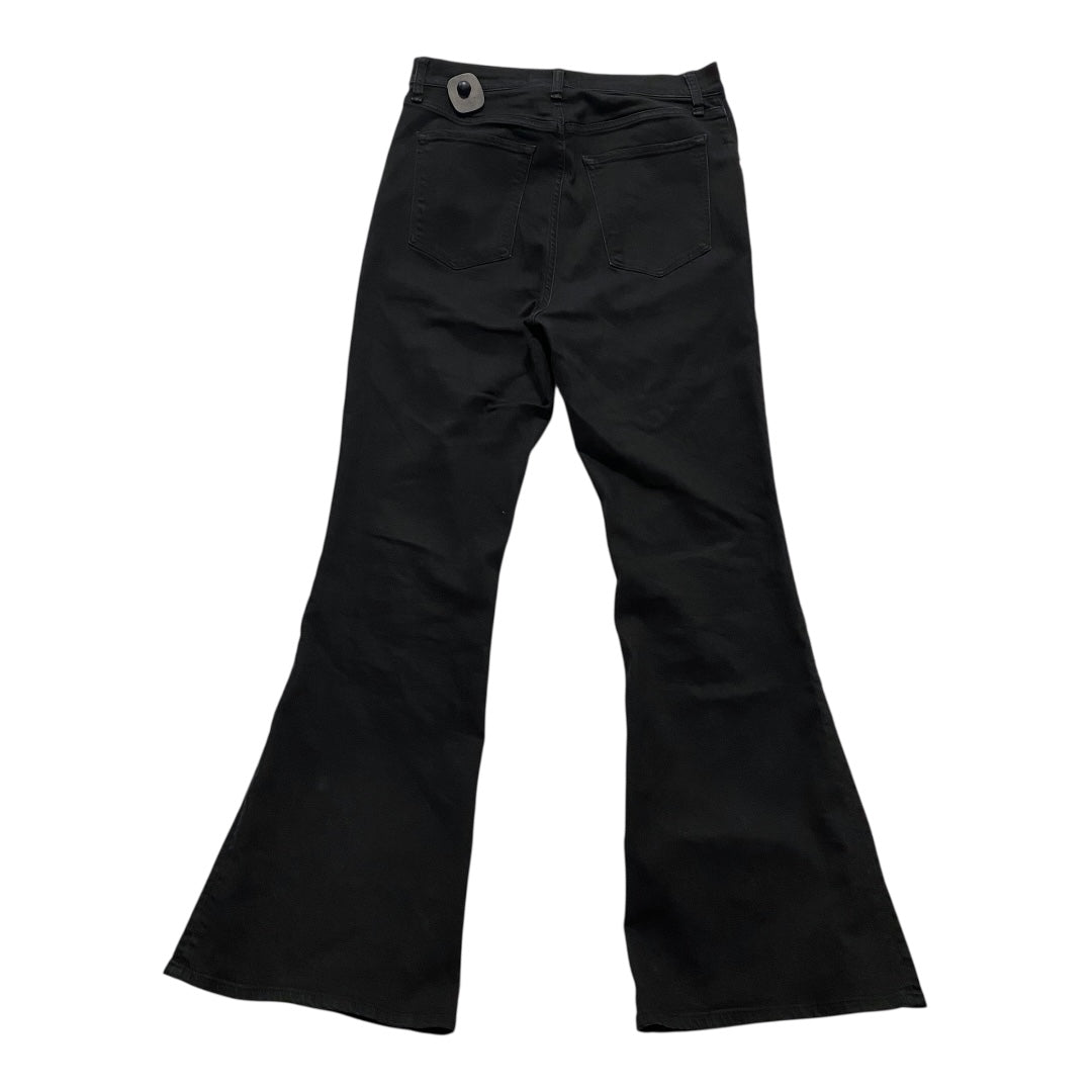 Jeans Flared By Abercrombie And Fitch In Black Denim, Size:12