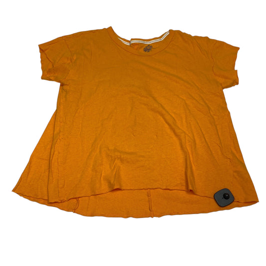 Top Ss Basic By Pilcro In Orange, Size:L