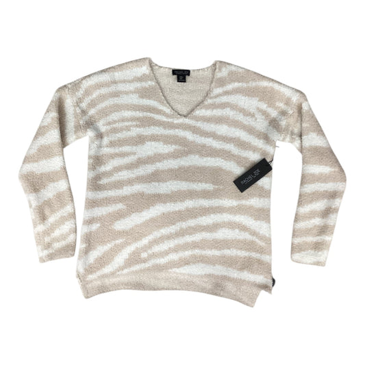 Sweater By Rachel Zoe In Tan & White, Size:Mp