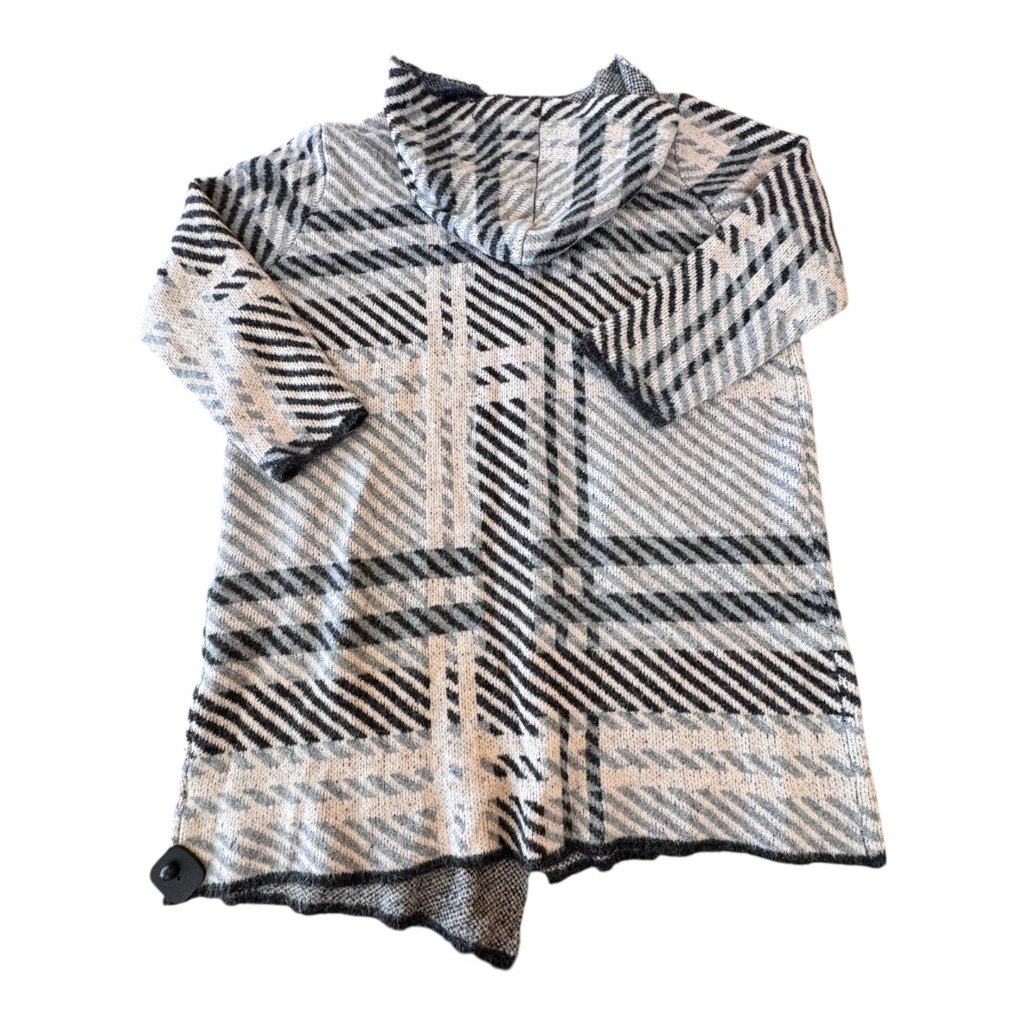 Sweater Cardigan By Joseph A. In Grey & Pink, Size:2X