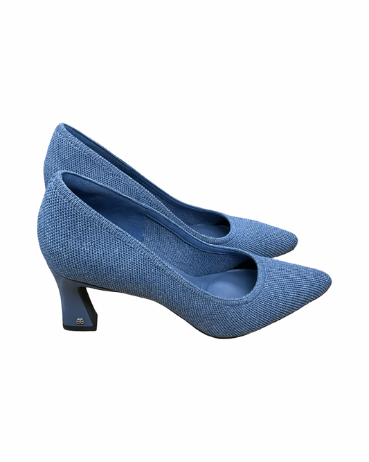 Shoes Heels Kitten By Cosy Island In Blue, Size:7