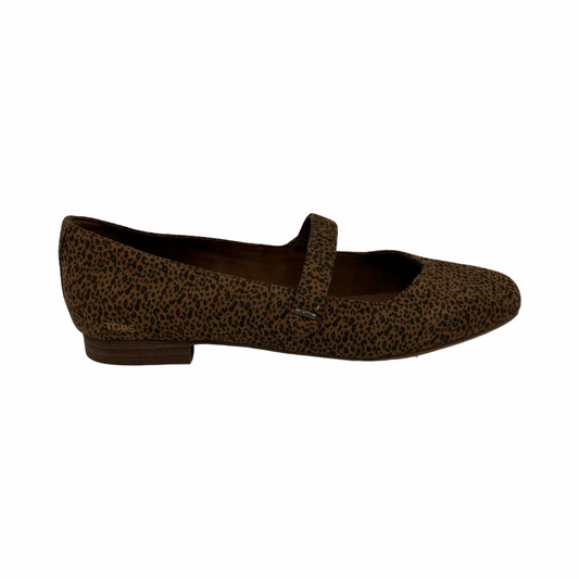 Shoes Flats By Toms In Leopard Print, Size:9