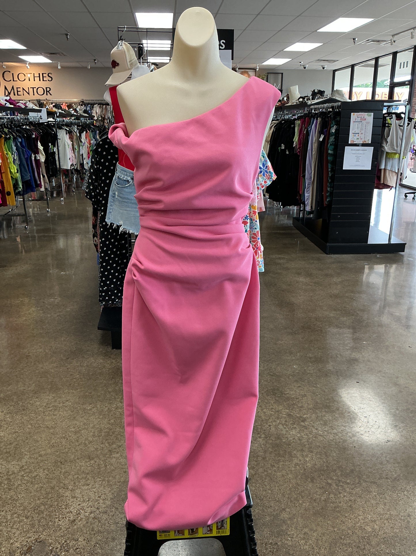 Dress Party Midi By Misha In Pink, Size:S
