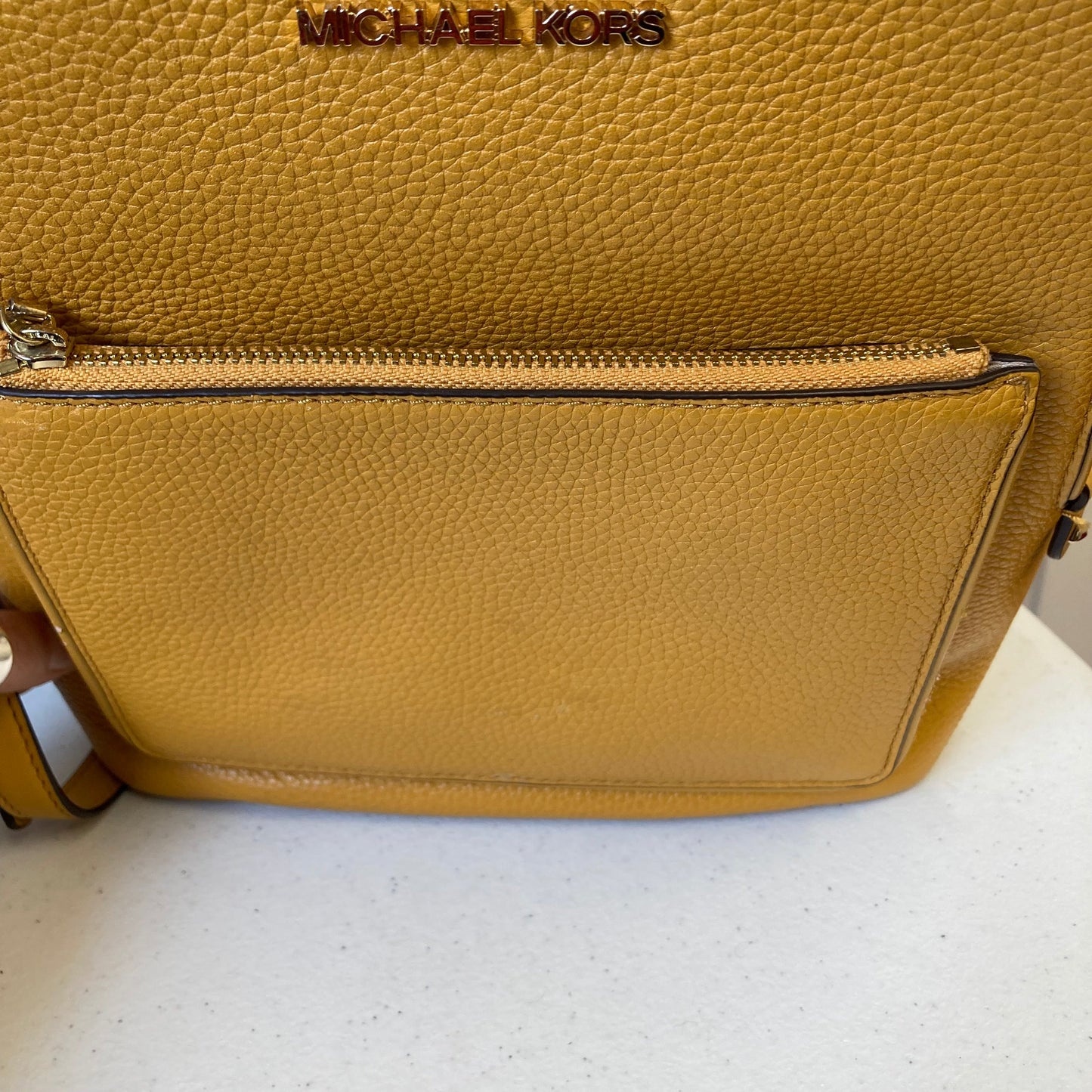 Backpack Designer By Michael Kors In Mustard, Size:Small