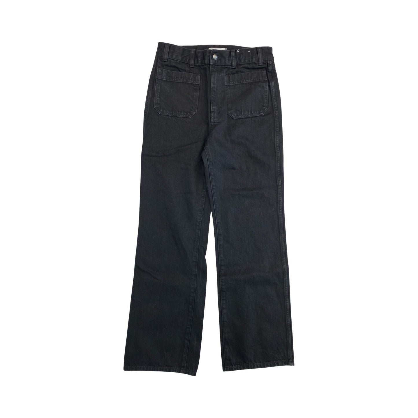 Jeans Wide Leg By Madewell In Black Denim, Size:6