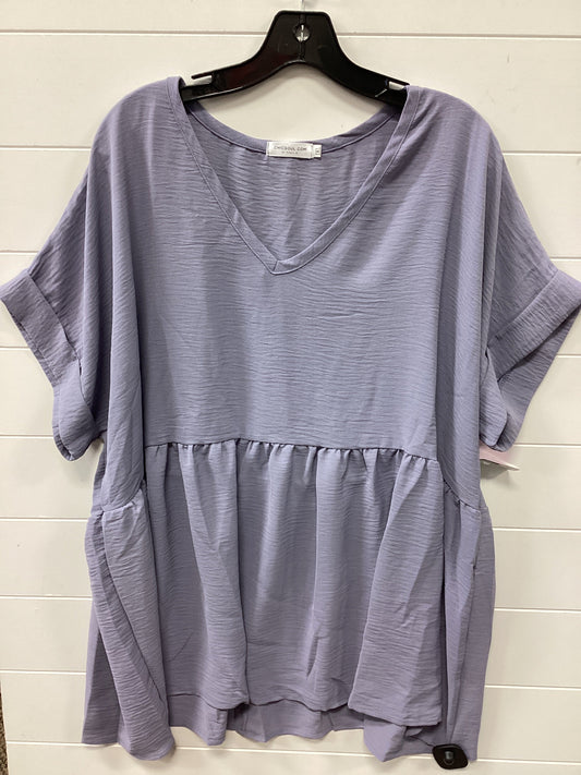 Top Ss By Chicsoul In Purple, Size:1X
