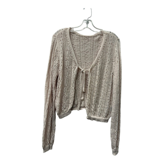 Sweater Cardigan By Shein In Pink, Size:3X