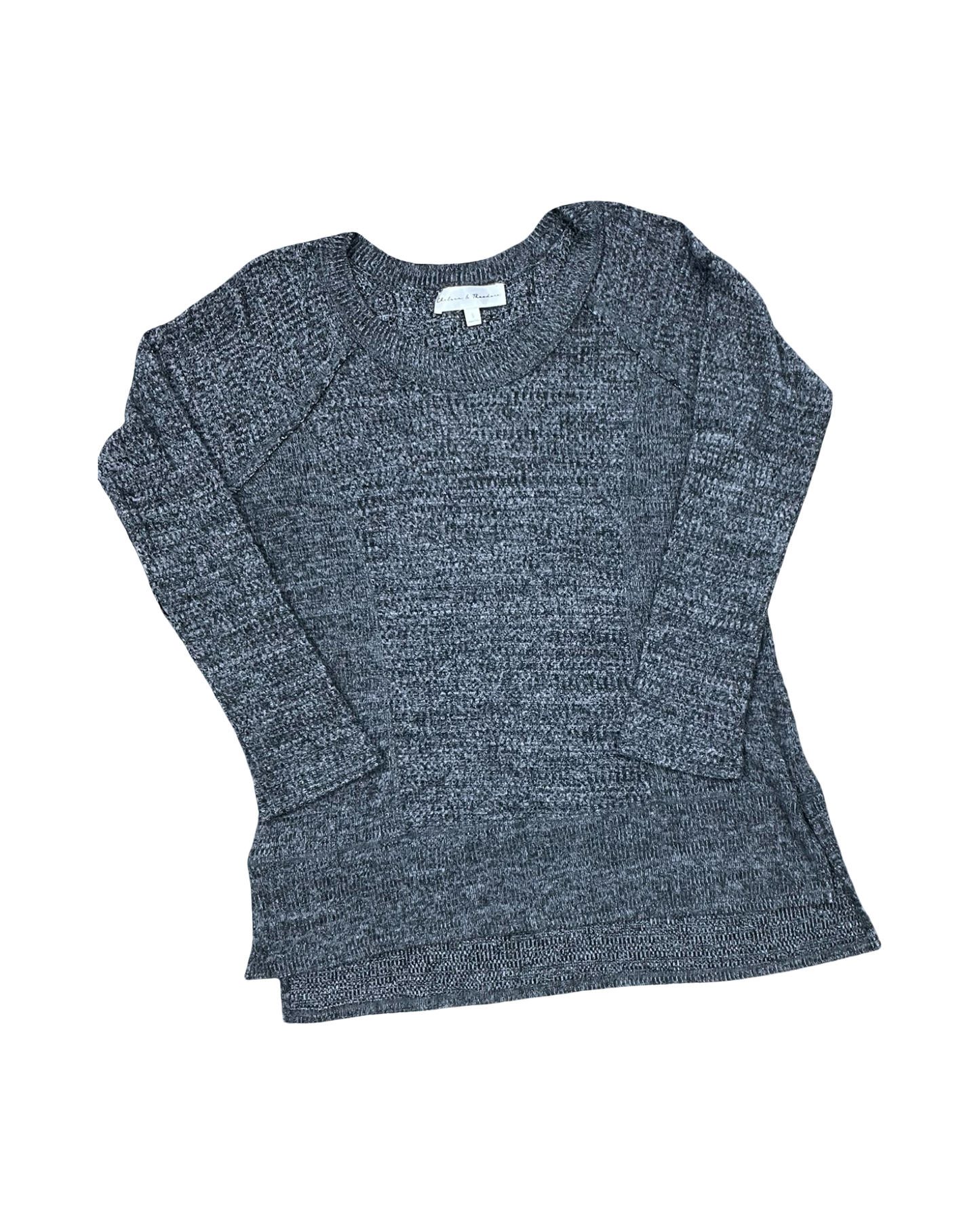 Top Ls By Chelsea And Theodore In Grey, Size:S