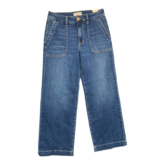 Jeans Straight By Kut In Blue Denim, Size:2