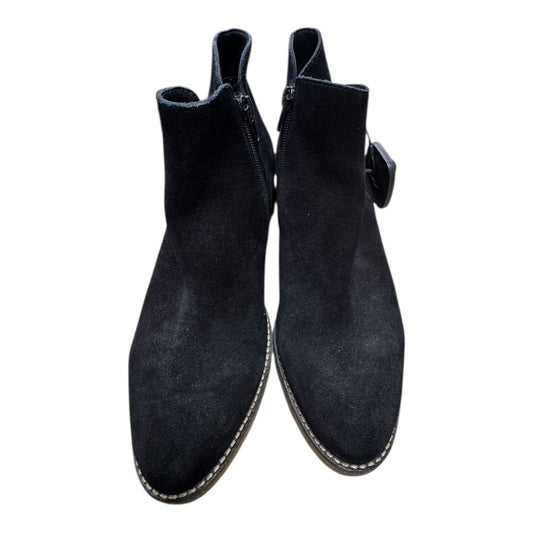 Boots Ankle Flats By Vaneli In Black, Size:8