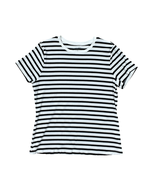 Top Ss By Nine West In Black & Cream, Size:Xl