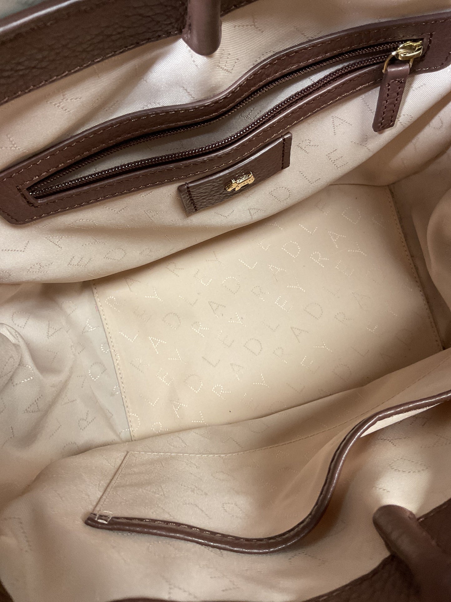 Handbag Leather By Radley London In Brown, Size:Medium