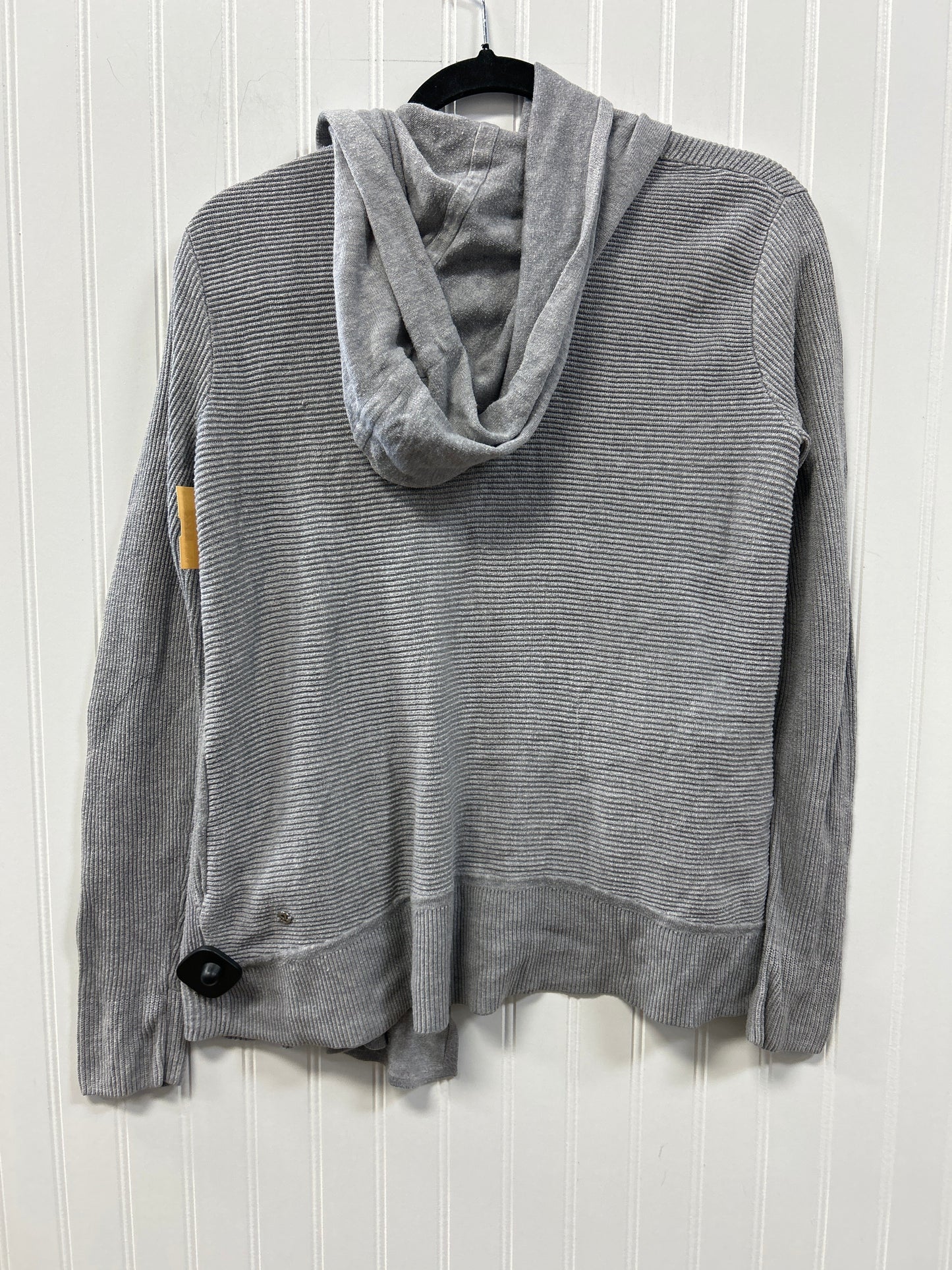 Athletic Top Ls Collar By Lululemon In Grey, Size:M