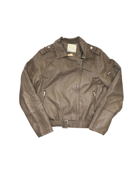 Jacket Moto By Altard State In Beige, Size:L