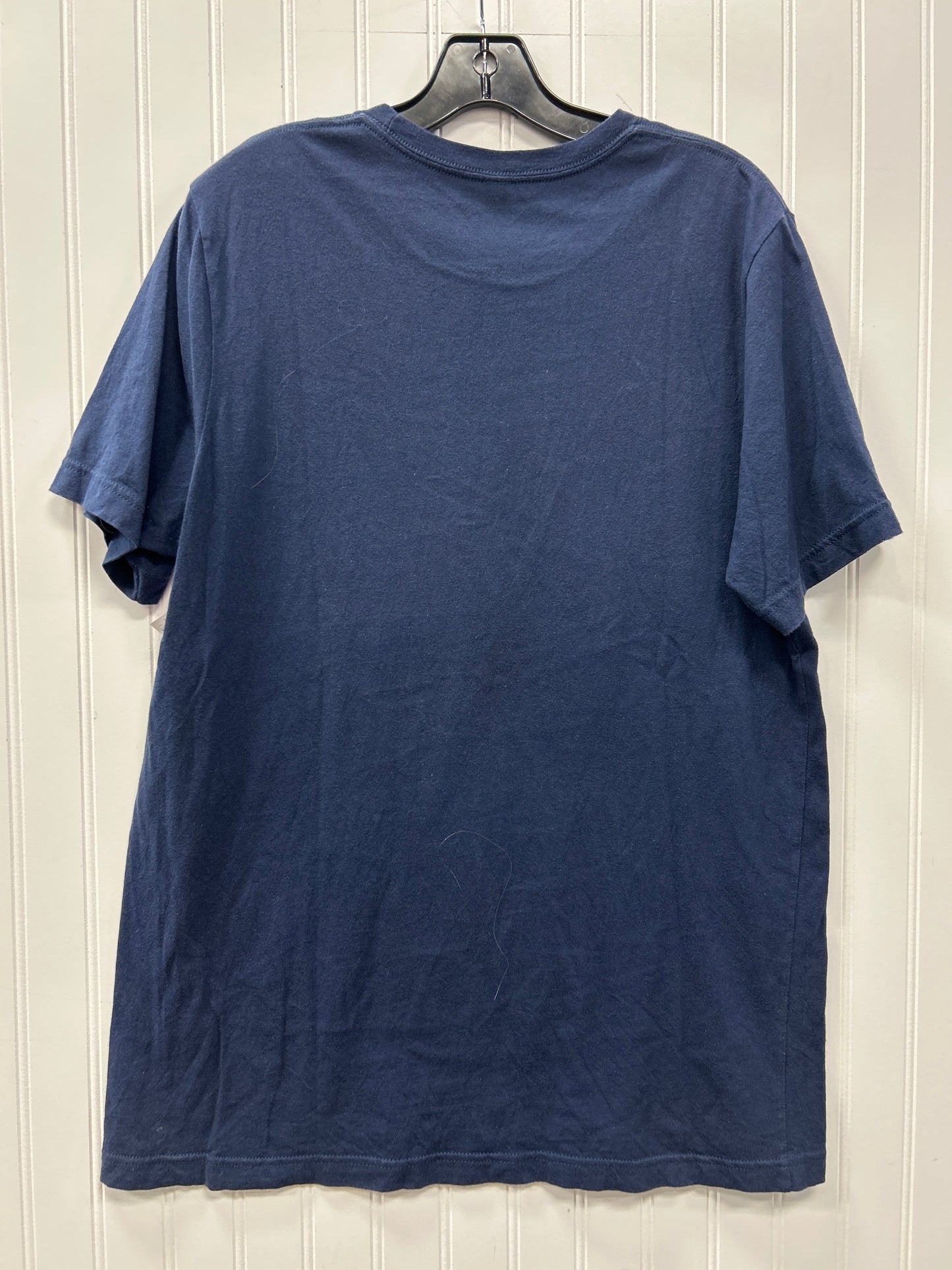 Top Ss By Bella + Canvas In Navy, Size:L