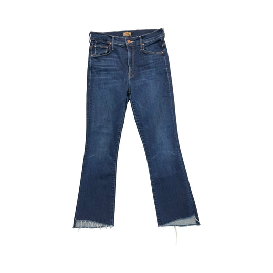 Jeans Straight By Mother In Blue Denim, Size:8