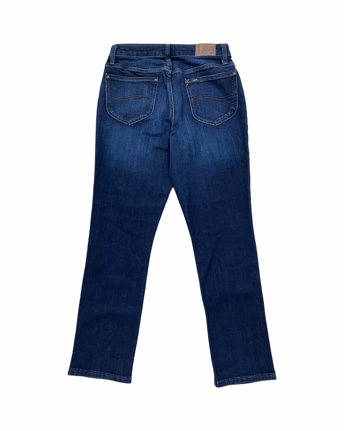 Jeans Straight By Lee In Blue Denim, Size:6