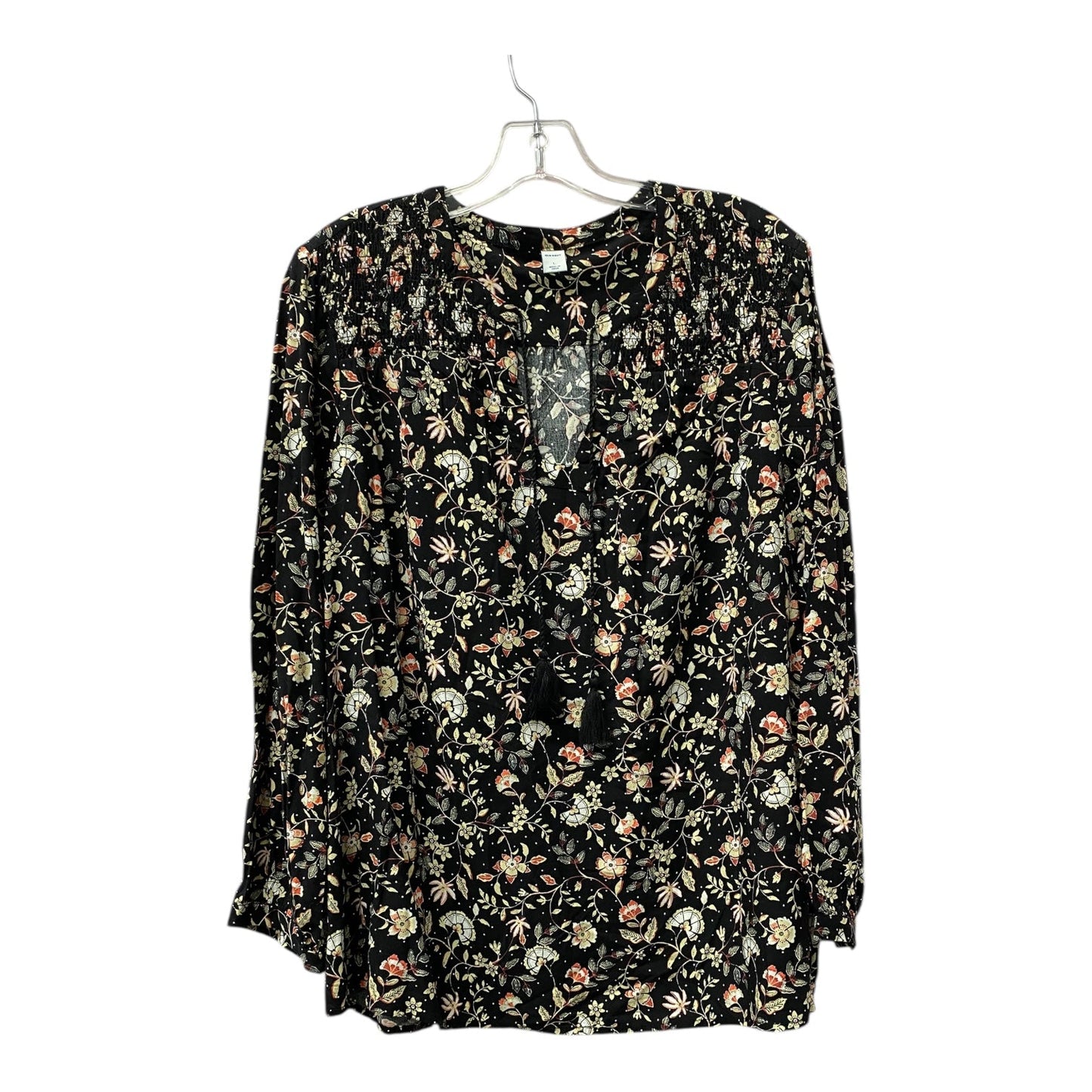 Top Ls By Old Navy In Black & Yellow, Size:L