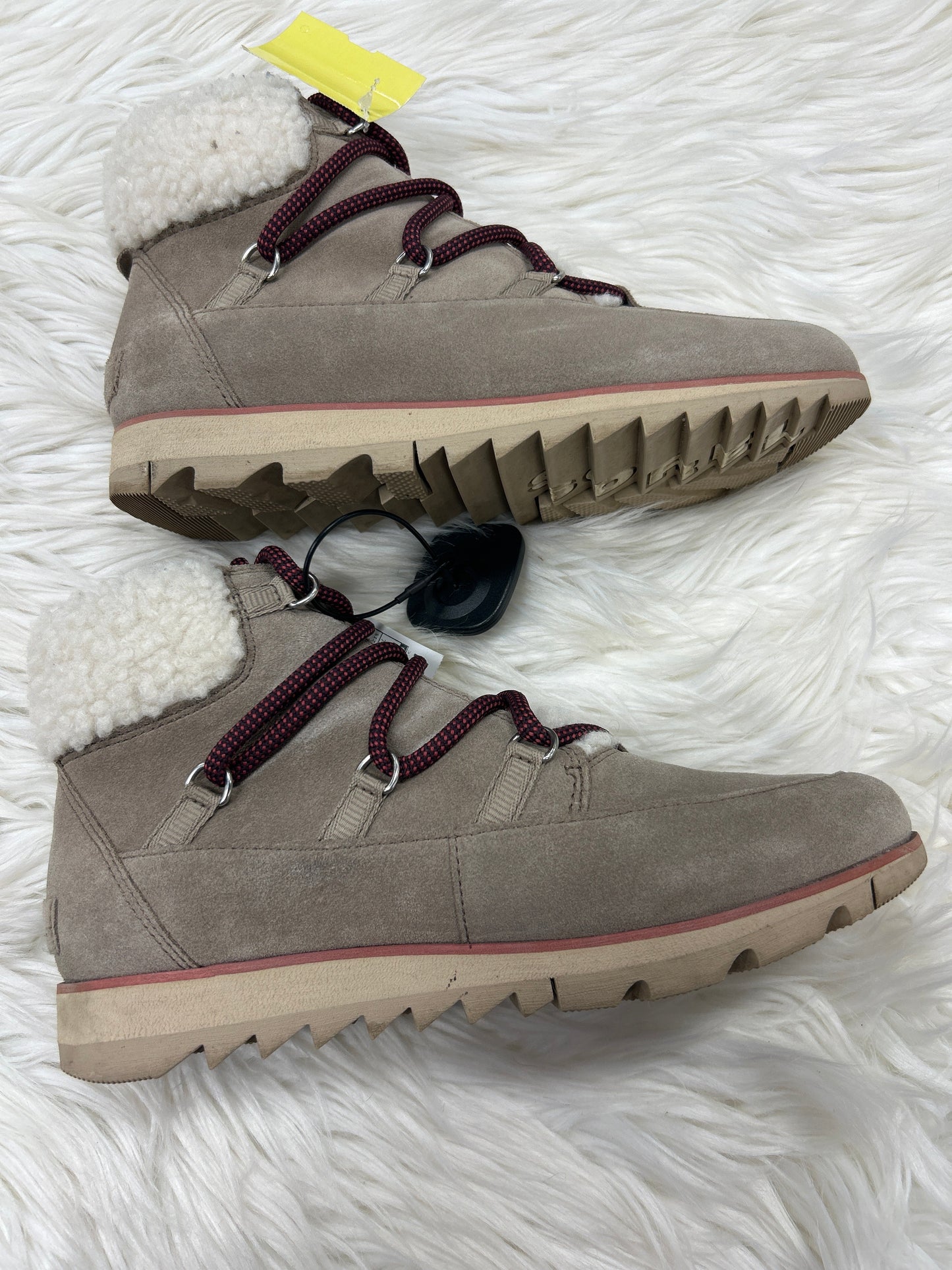 Boots Snow By Sorel In Tan, Size:7.5